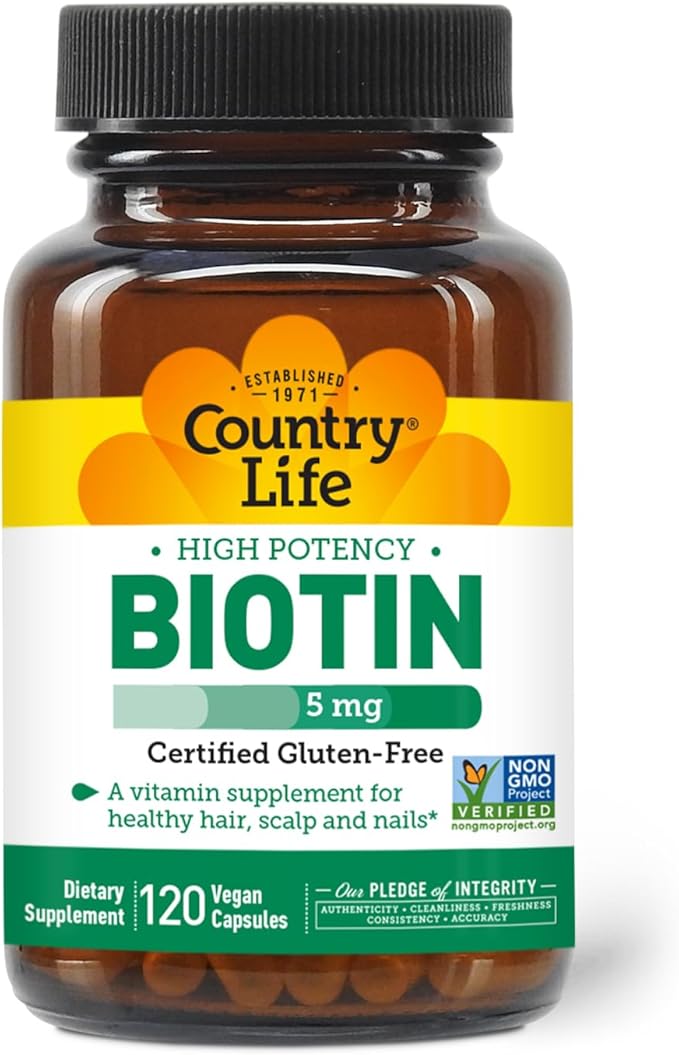 Country Life Country Life Biotin 5 mg Vegicaps, 120 Count