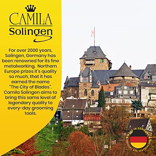 CS13 Large Heavy Duty Toe Nail Clipper for Thick Toenails, Manicure & Pedicure, Double Barrel Spring. Super Sharp Trimmer Curved Stainless Steel 20mm Blade Made in Solingen, Germany