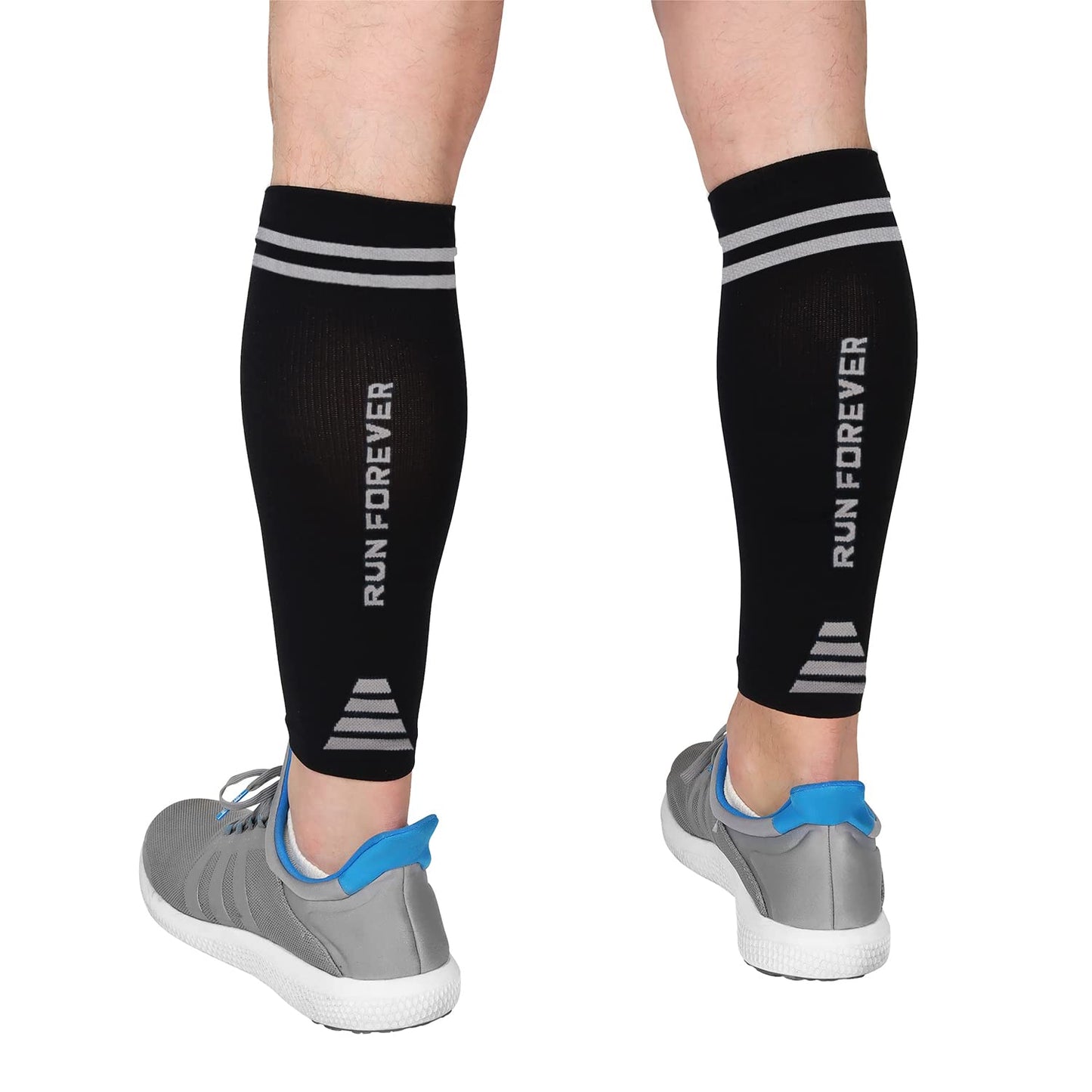 Calf Compression Sleeves For Men And Women - Leg Compression Sleeve - Footless Compression Socks for Runners, Shin Splints, Varicose Vein & Calf Pain Relief - Calf Brace For Running, Cycling, Travel