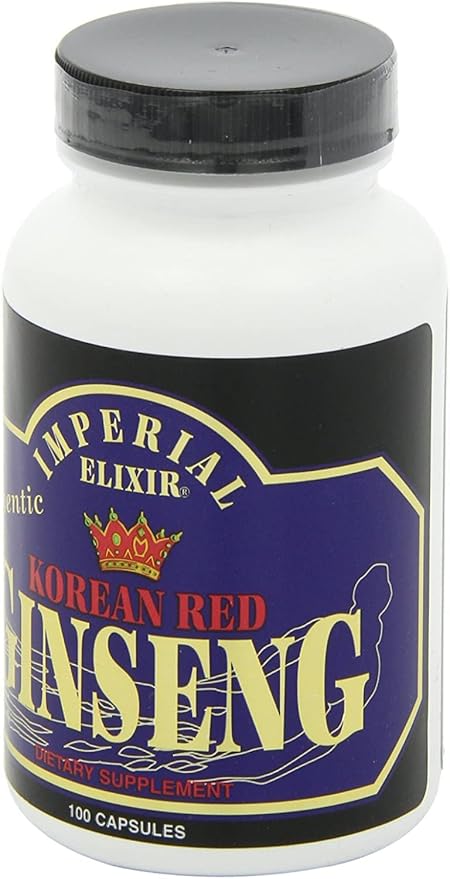 Imperial Elixir, Korean Red Ginseng, 600 mg, 100 Capsules