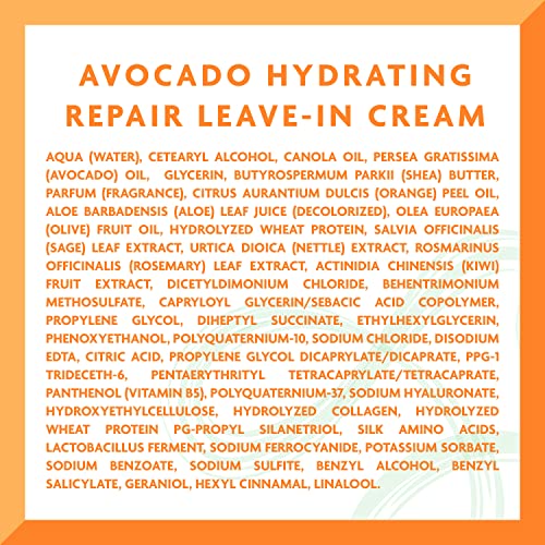Cantu Avocado Hydrating Leave-In Conditioning Cream, 12 oz (Pack of 2)