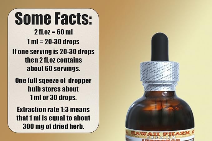 HawaiiPharm Jin Qian Cao Alcohol-Free Liquid Extract, Jin Qian Cao (Lysimachia Christinae) Dried Herb Glycerite Herbal Supplement 2 oz