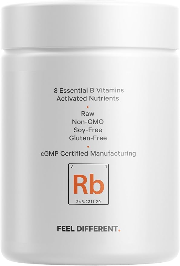 Codeage Raw Vitamin B-Complex Supplement - Essential B Vitamins with Probiotics, Digestive Enzymes, Fruits & Vegetables - 2-Month Supply - Methylfolate - Biotin - Vitamin B12 - Non-GMO - 60 Capsules