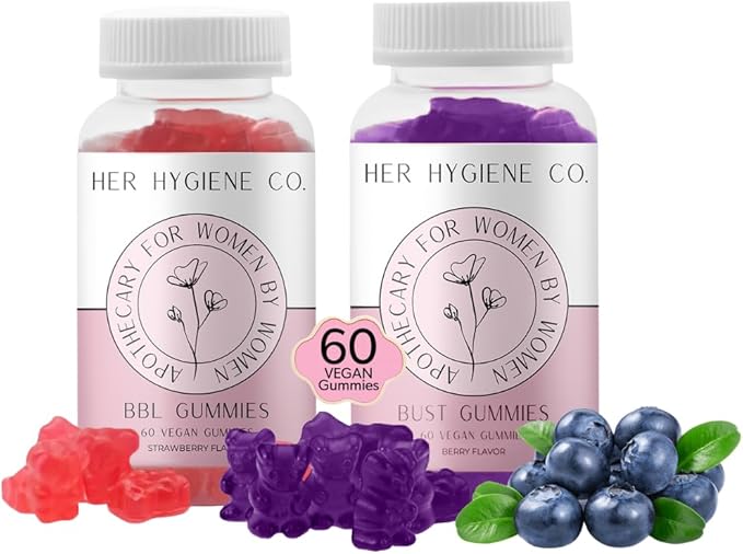 Booty Boosting Gummies and Chest Support Gummies