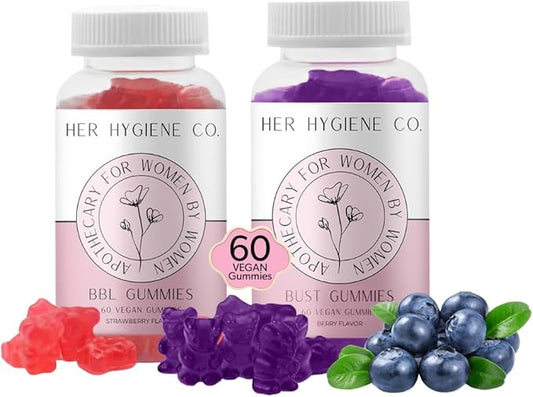 Booty Boosting Gummies and Chest Support Gummies