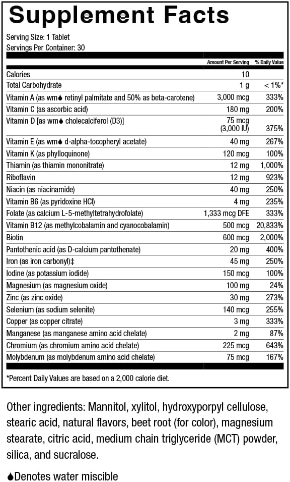 Celebrate Vitamins CelebrateONE 45 Chewables, 45mg Iron - One A Day Bariatric Multivitamin, Essential Vitamins & Minerals - Gastric Bypass & Sleeve Gastrectomy Supplement - Cherry (90 Tablets)