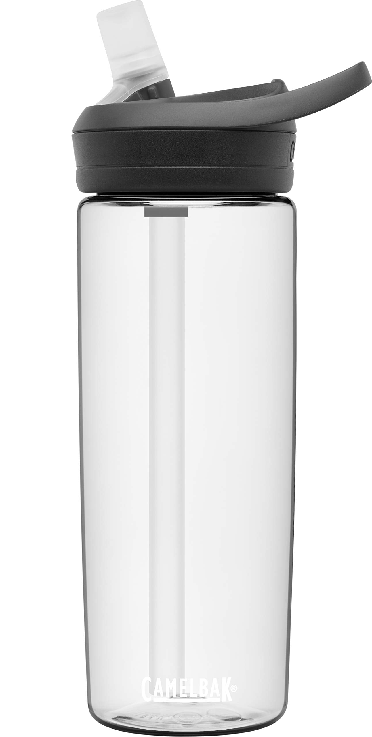 CamelBak eddy+ Water Bottle with Tritan Renew – Straw Top 20oz, Clear