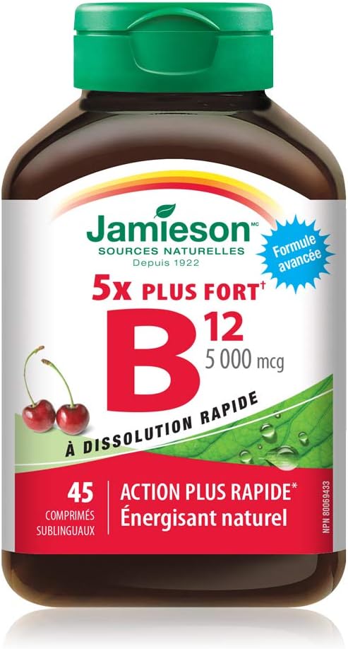 Jamieson Vitamin B12 5,000 mcg, 45 tabs