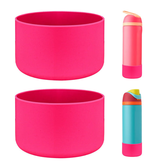 HEYSKAY 2PCS Silicone Boot for Owala Flask Water Bottle 24oz Anti-Slip Protective Sleeve for Owala Twist,FreeSip and Flip Stainless Steel Water Bottle BPA-Free Boot Bottom Base