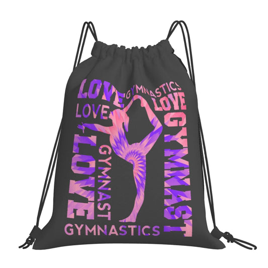 Braytow Gymnastics Drawstring Backpack Gym String Bag Drawstring Sackpack Sport For Womens Mens