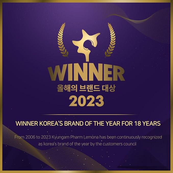 LEMONA Official Vitamin C 500mg, 70 Sticks Immune Support Supplement On-The-Go Vitamin C Individual Packets B6, B2, Easy to Take Daily Energy Boost Korean Food Snack Lemon (70 * 2g)