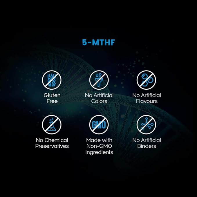 Intelligent Labs 5-MTHF L-5 Methylfolate Supplement Activated Folic Acid Supplement as Quatrefolic - Methyl Folate for MTHFR 60 Capsules - 60 Days Supply, 5mg = 5000mcg Methylfolate