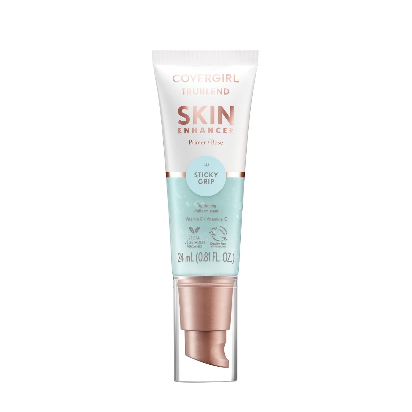 CoverGirl TruBlend Skin Enhancer, Sticky Grip, Primer, Plumps Dry Skin, Blurs Pores, Hydrating, Brightening, Lasts All Day, 0.81oz