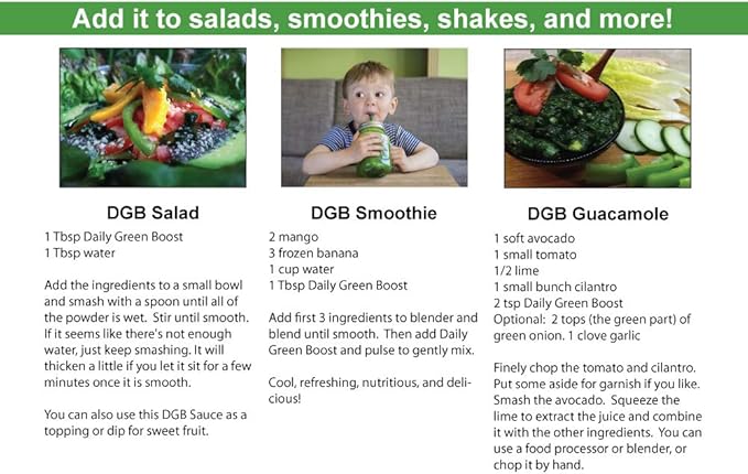 Daily Green Boost 8oz Organic Raw Vegan GF USA