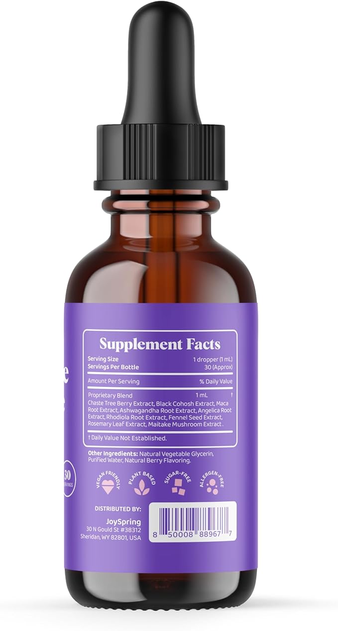 JoySpring Children Vitamin D Drops, Saffron Supplements Gummies for Kids, Hormone Balance for Women