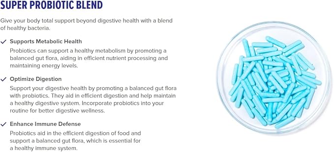 Inno Gut Protect GS1 Probiotic & Postbiotic Formula, CoreBiome® GLP-1 Supplement Weight Loss, Grape Seed Extract | Supports Digestive Health & Gut Wellness, Vegan, (90 Vegetarian Capsules)