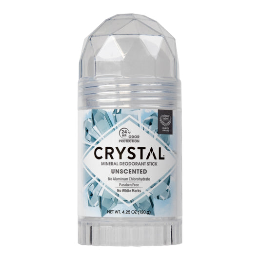 CRYSTAL Deodorant Stick (30003), Unscented, 4.25 Ounce