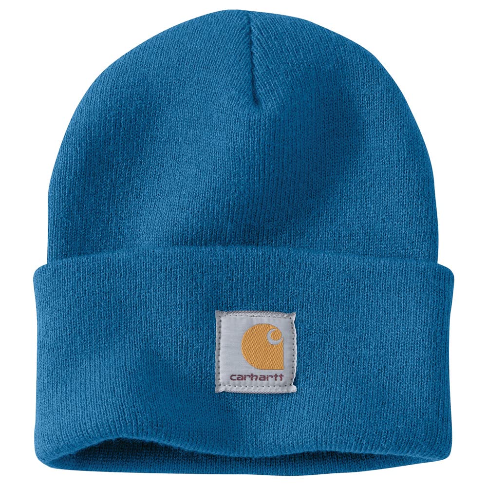 Carhartt Men's Knit Cuffed Beanie, Marine Blue,One Size