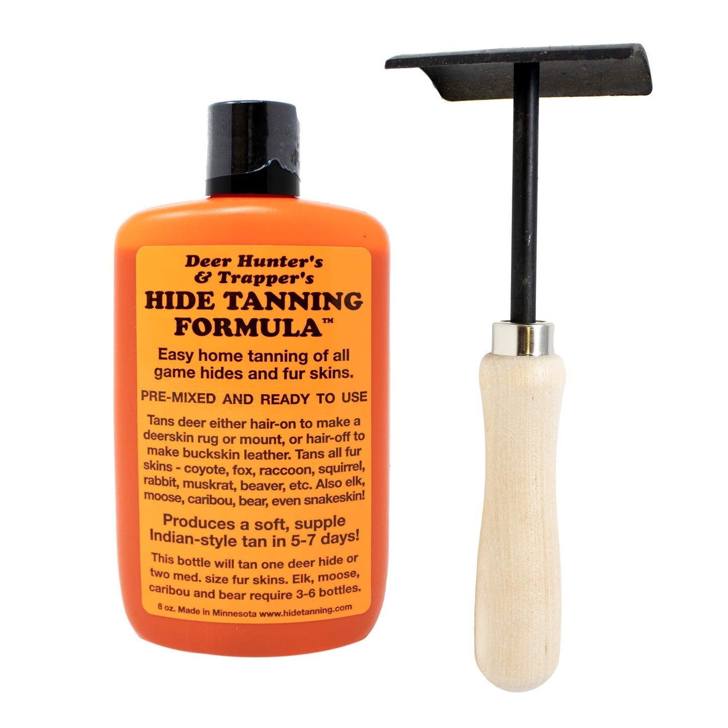 Hide Tanning Formula and Fleshing Tool Set - Kaizen8