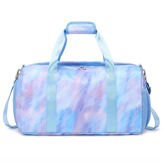 Dance Bag for Girls Teen Duffle Bag Gymnastics Gym Bag Overnight Travel Bag Sports Ballet Bag Weekender Sleepover Carry On Bag with Shoe Compartments Water Resistant
