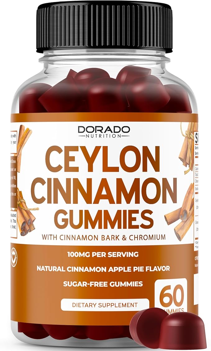 Ceylon Cinnamon Capsules (60 Count) Apple Cider Vinegar Cinnamon, Turmeric, Berberine & Ginseng for Digestion Overall Wellness Support - Ceylon Supplements - Vegan Capsules & USA Made