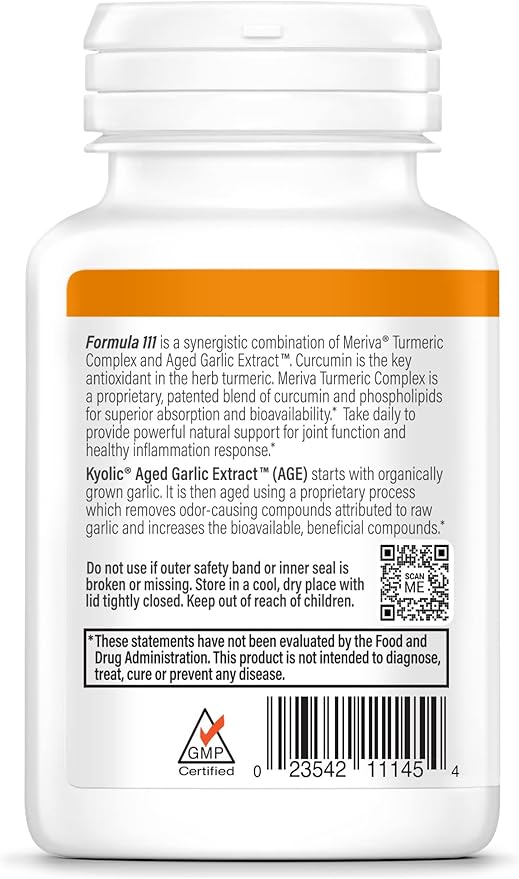 Kyolic Aged Garlic Extract Formula 111, Healthy Inflammation Response, 50 Capsules (Packaging May Vary)