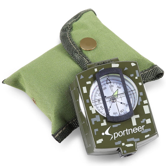 Compass, Sportneer Compass Hiking Survival Compass Military Grade Waterproof Boy Scout Compass for Kids Gift Backpacking Camping Hiking Map Navigation