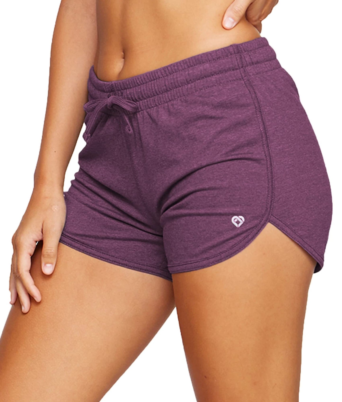 Colosseum Active Women's Simone Cotton Blend Yoga and Running Short (Black Cherry, X-Large)