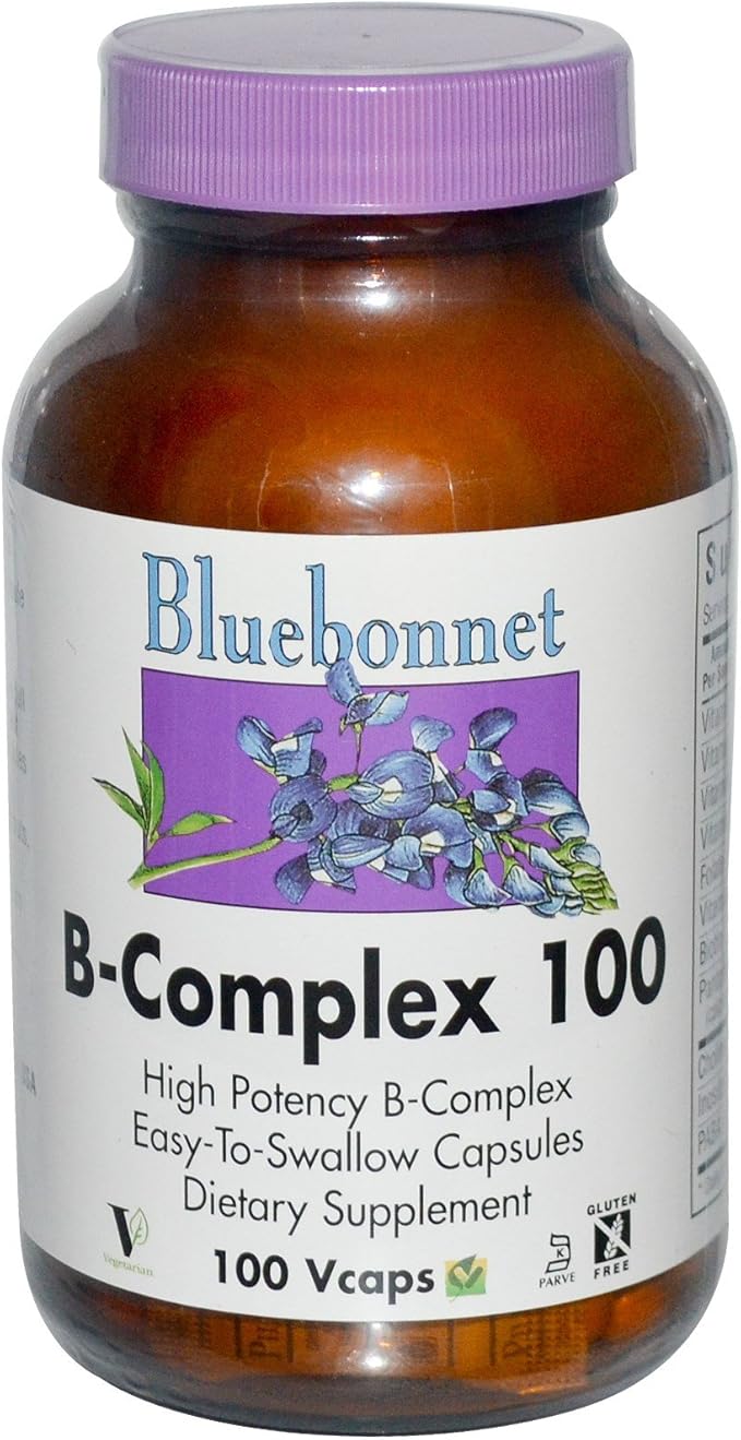 Bluebonnet - B-Complex 100mg - 100 Veg Caps