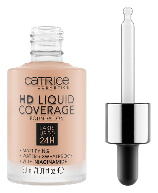 Catrice | HD Liquid Coverage Foundation | High & Natural Coverage | Vegan & Cruelty Free (020 | Rose Beige)