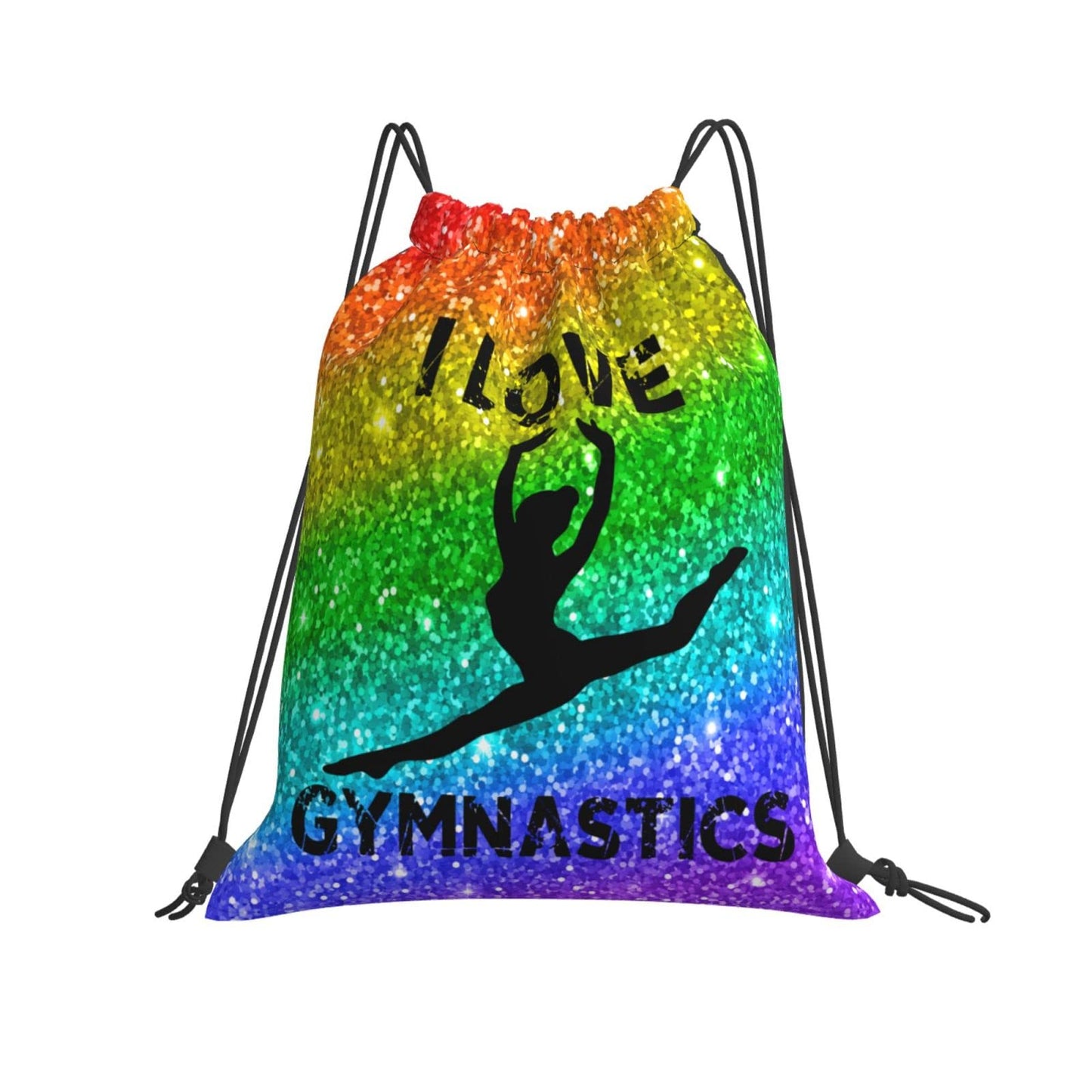 Braytow Gymnastics Drawstring Backpack Gym String Bag Drawstring Sackpack Sport For Womens Mens