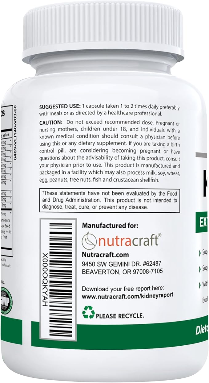 KidneyKind #1 Kidney Support and Detox Supplement | Kidney Cleanse for Bladder & Urinary Health | Buchu, Juniper, Uva Ursi, Cranberry, Nettle Leaf & More | 60 Vege Capsules