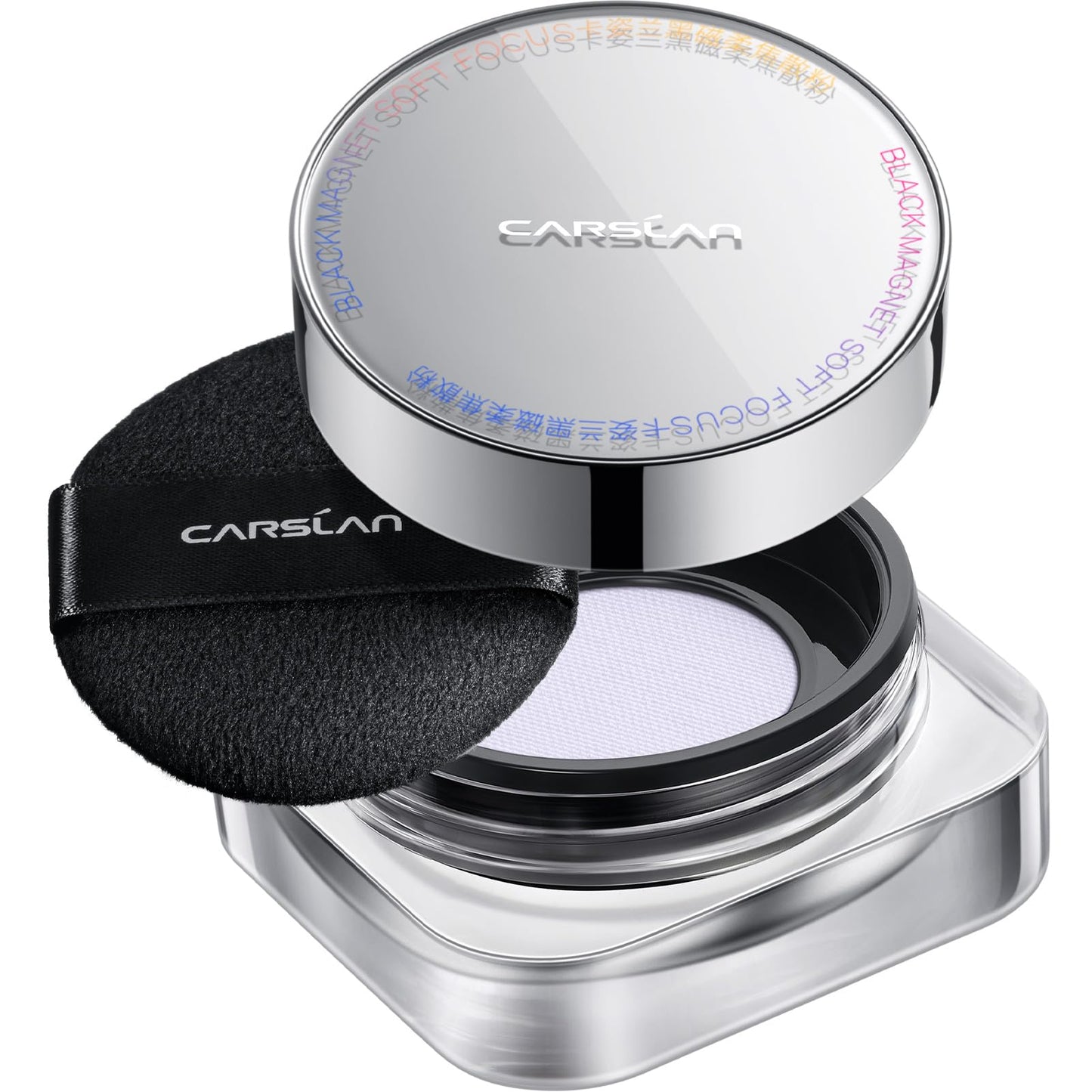CARSLAN Soft Focus Loose Setting Powder, Lightweight, Matte, Oil Control, Shine Free, Talc-Free Face Powder Makeup, 24H Longwear Finishing Powder, 03 Blue Purple For Sensitive