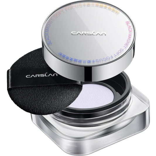 CARSLAN Soft Focus Loose Setting Powder, Lightweight, Matte, Oil Control, Shine Free, Talc-Free Face Powder Makeup, 24H Longwear Finishing Powder, 03 Blue Purple For Sensitive