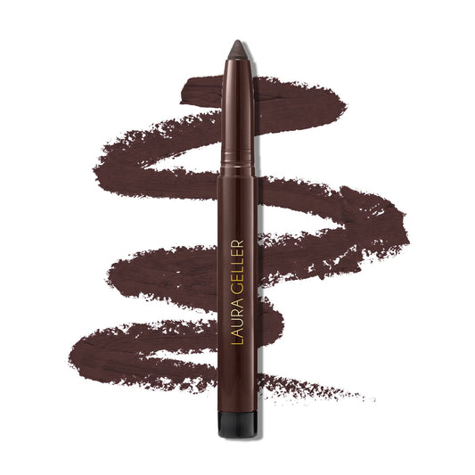 LAURA GELLER NEW YORK Kajal Longwear Kohl Eyeliner Pencil - Smoky Taupe Kohl - Caffeine and Vitamin E - Smooth & Blendable Liner - Built-In Sharpener