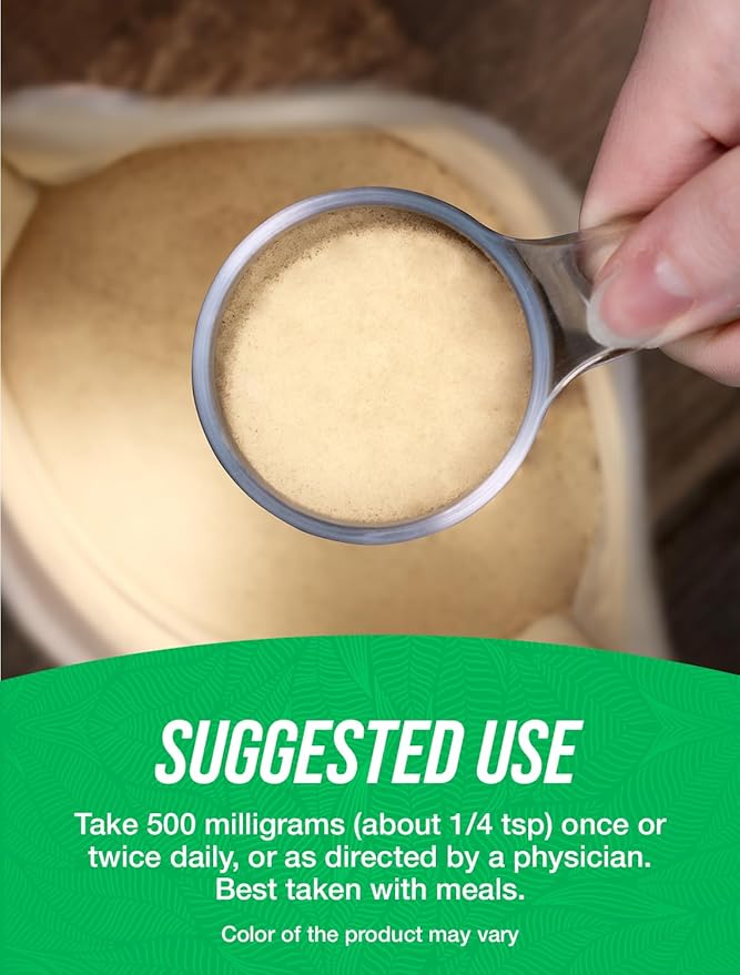 BulkSupplements.com Boswellia Serrata Extract Powder - from Frankincense Resin, Boswellia Serrata Powder - Herbal Supplement, Gluten Free, 500mg per Serving, 500g (1.1 lbs) (Pack of 1)