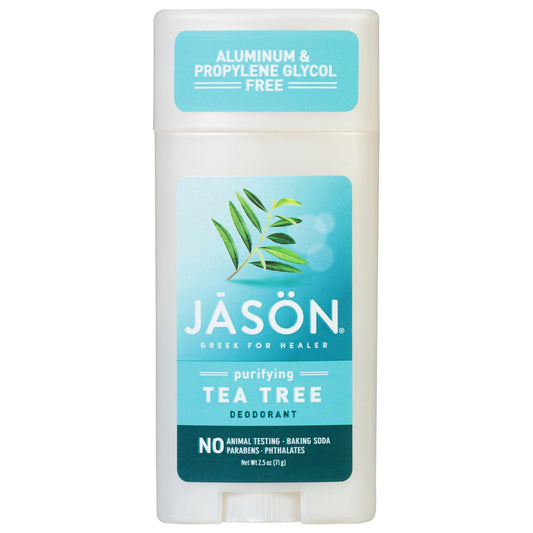 Jason Aluminum Free Deodorant Stick, Purifying Tea Tree, 2.5 Oz (Pack of 3)