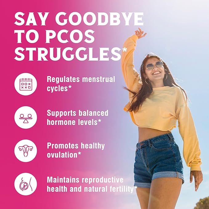 Inositol Supplement, Myo-Inositol & D-Chiro Inositol Fertility Supplements for Women, 40:1 Ideal Ratio, Hormone Balance and Ovarian Support, 120 Vegan Capsules