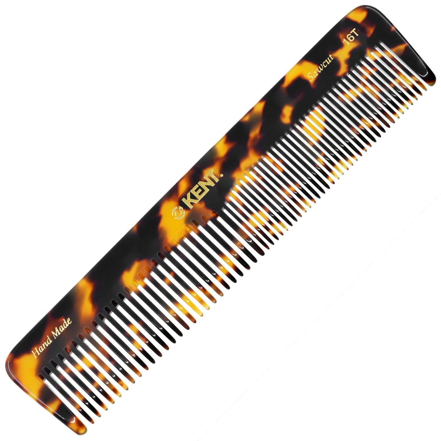 Kent Fine Tooth and Wide Tooth Comb for Hair, Beard Comb for Men and Women - Travel Grooming