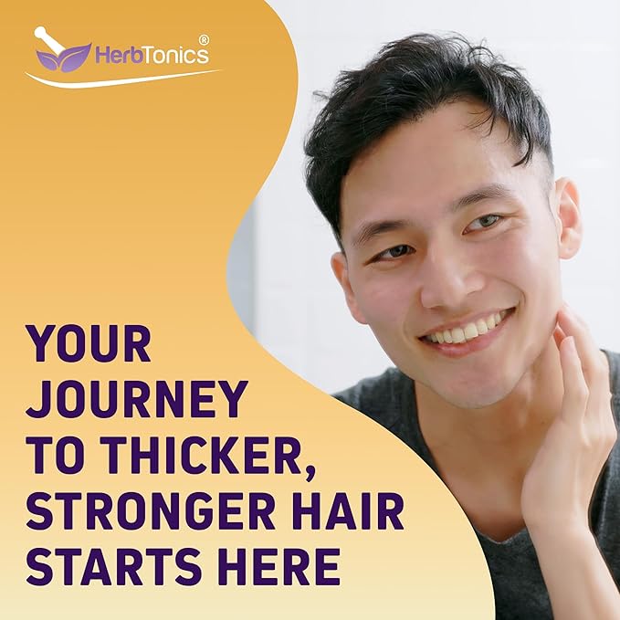 Herbtonics Foli Biotin Gummies with Hair Vitamins | Hair Growth Supplement for Women & Men | Hair, Skin and Nails Vitamins Sugarfree Gummies for Women | 60 Count