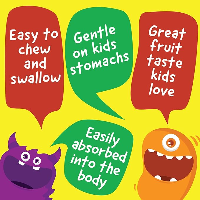 Kids Vitamin C 80mg Jelly Beans + Vitamin D3 1000 IU Chewables Bundle