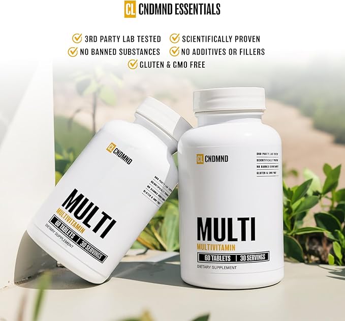 CONDEMNED Multivitamin for Men & Women | for Overall Wellness | Essential Vitamins, Minerals, & Nutrients | Scientifically Proven Ingredients | 60 Tablets / 30 Servings