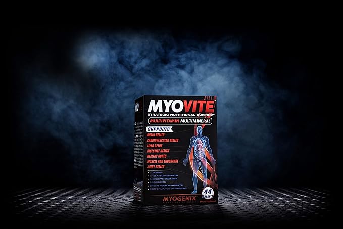 Myogenix Myovite Multivitamins for Athletes - High Performance Vitamins For Men and Women Athletes, Easy-to-Swallow Daily Vitamins (44 Packets/Box)