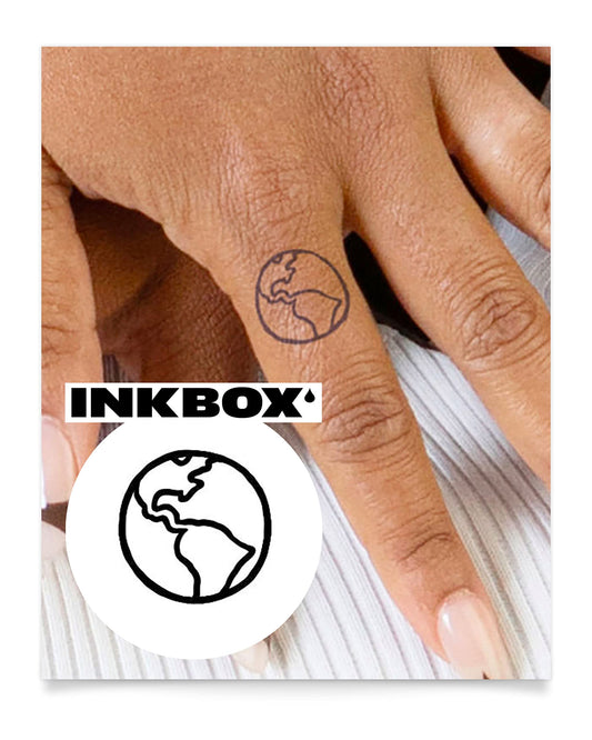 Inkbox Temporary Tattoos, Semi-Permanent Tattoo, One Premium Easy Long Lasting, Water-Resistant Temp Tattoo with For Now Ink - Lasts 1-2 Weeks, Encircle, 1 x 1 in