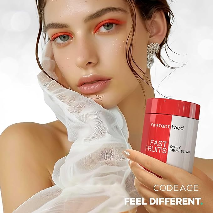 Codeage Instantfood Fast Fruits, Over 15 Fruits Powders Equivalent All-in-One, Vegan Daily Whole Food Vitamins - Berries, Antioxidant Polyphenols & Bioflavonoid Multivitamin, Non-GMO, 90 Capsules