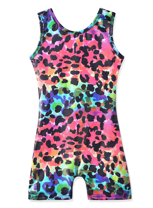 HOZIY Girls Gymnastics Leotards for Girls 5t Size 5-6 Unitards Dance Leotard Outfits Bodysuits Rainbow Leopard Camouflage