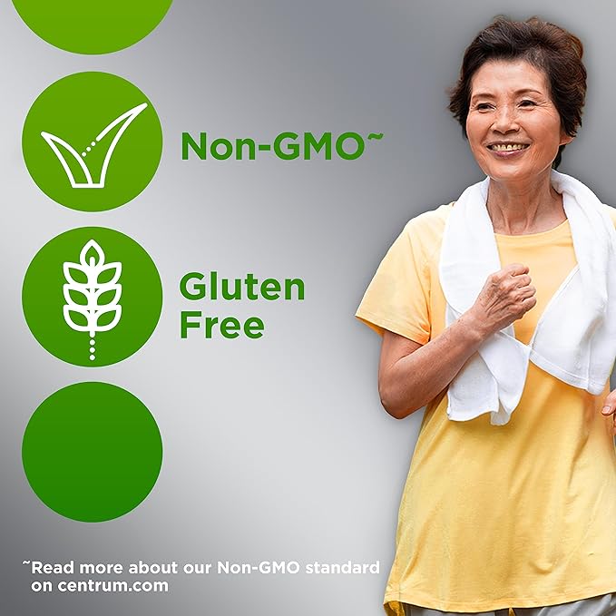 Centrum Silver Adult (80 Count) Multivitamin/Multimineral Supplement Tablet, Vitamin D3, Age 50+