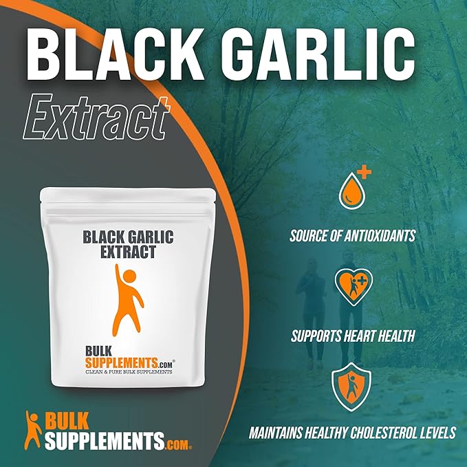 BulkSupplements.com Black Garlic Extract - Antioxidants Supplement - Blood Circulation Supplements - Garlic Supplements - Aged Garlic Extract - Black Garlic Supplement (5 Kilograms - 11 lbs)
