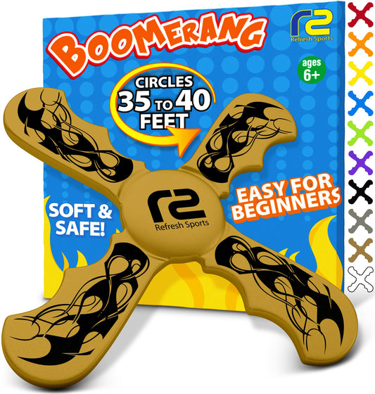 Boomerang Kids Sports Games & Toys - Sports & Outdoors Toddler Sports, Little Kids Sports, Teen Sports Toys & Activities Throwing Machine Soft Toss FoamToy Sports for Kids, Perfect Sports Kids Gift