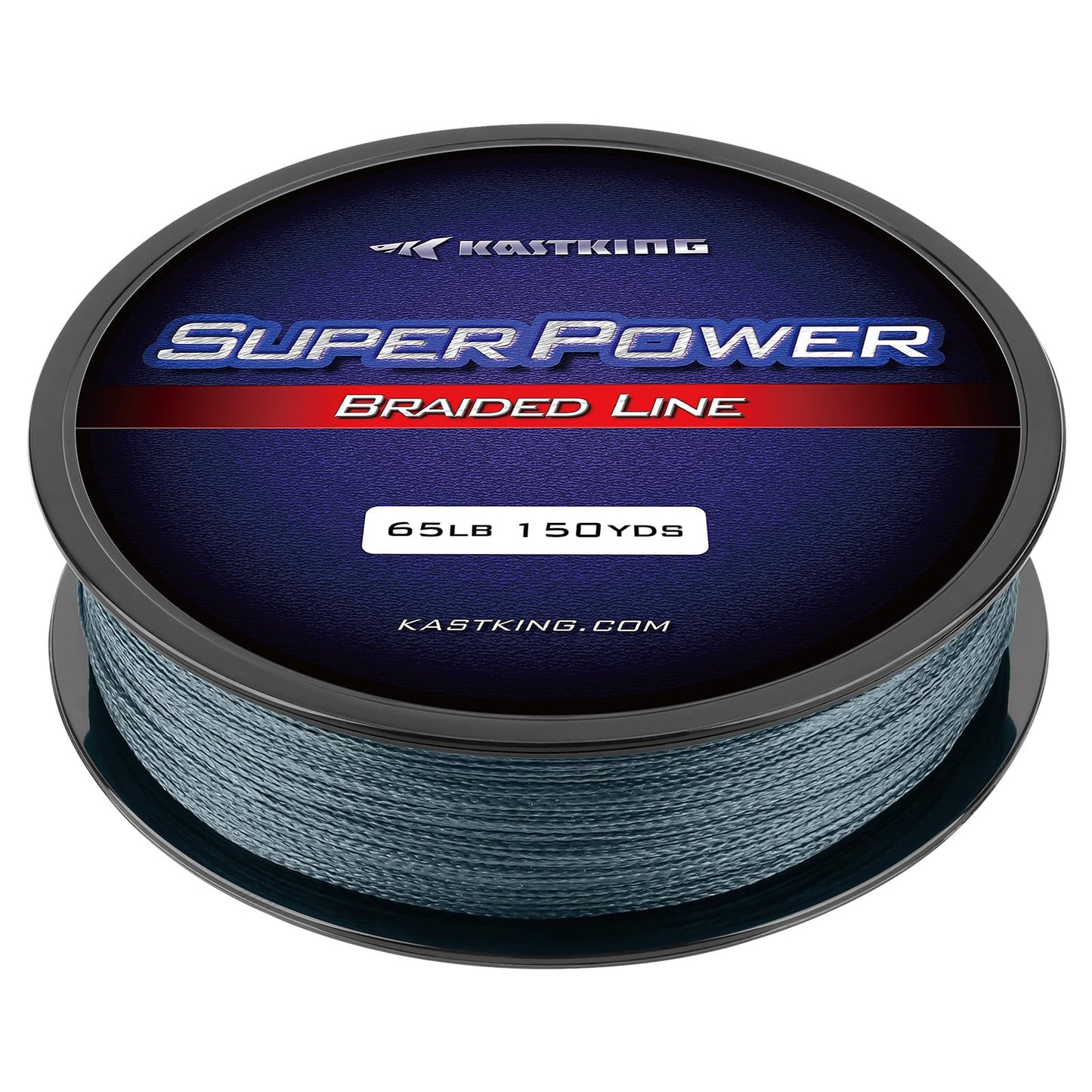 KastKing Superpower Braided Fishing Line, Gray, 8LB, 150 Yds